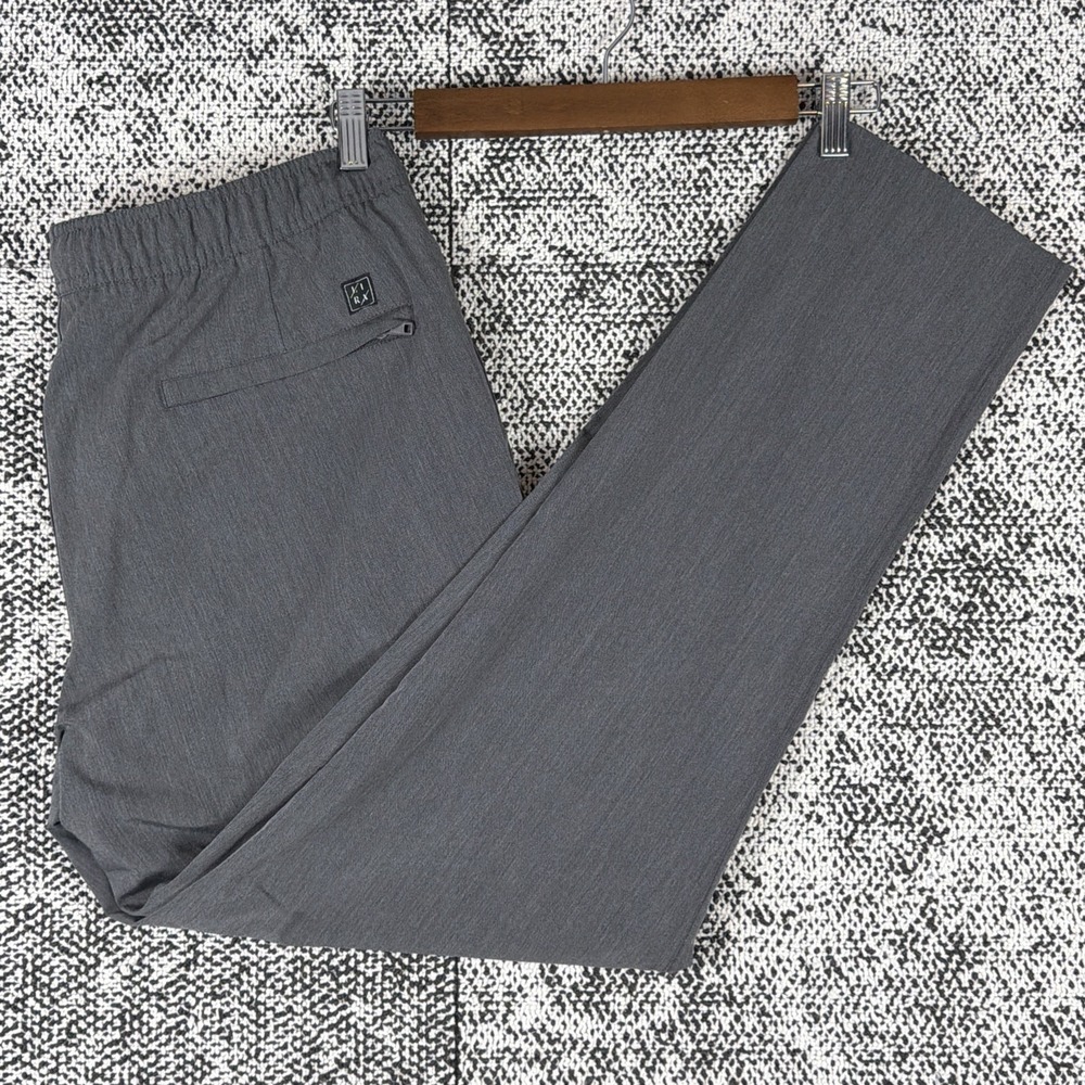 LRG‎ Casual Jogger Trousers Mens 33 X 30 Gray Lightweight Athleisure Tapered